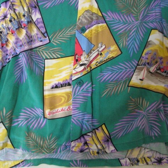 Vintage Tropical Breeze Landscapes Hawaiian Shirt - Picture 3 of 10